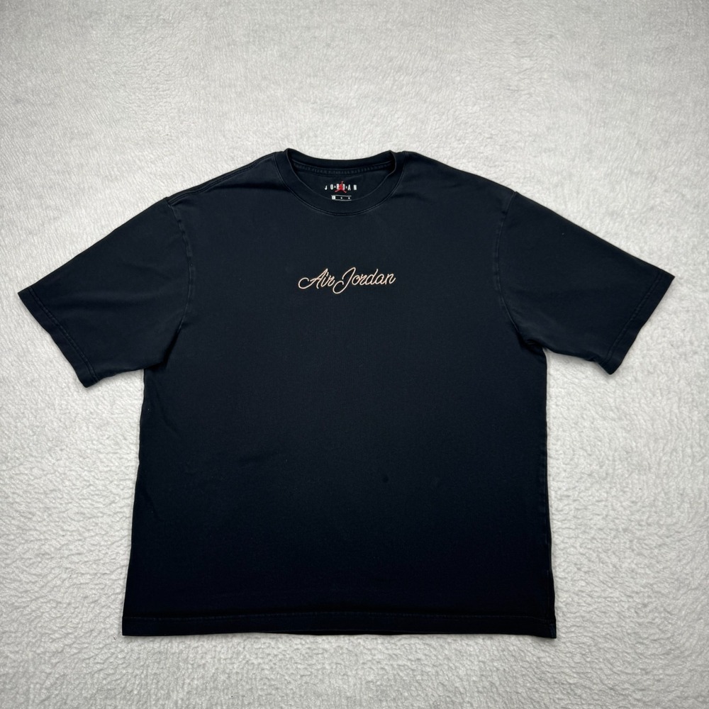 Y2K Nike Michael Air Jordan Jumpman T-Shirt Black Men's Size Large